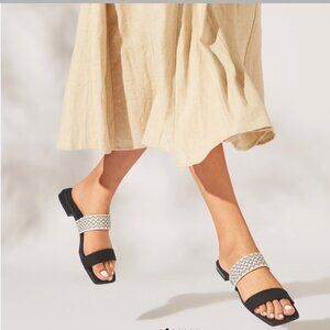 NWOT Vivaia Maya Square-Toe Slide Sandal Size 41